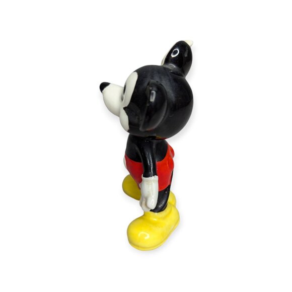 Vintage Disney Pie Eye Mickey Mouse Ceramic Figurine w/His Hand in the Air - Picture 4 of 7